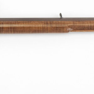 Ornate flintlock rifle with American flag brass inlay