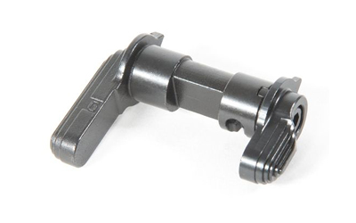 Black metal lever latch mechanism with cylindrical shaft