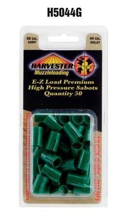 Harvester Muzzle .50 caliber high-pressure green sabots package