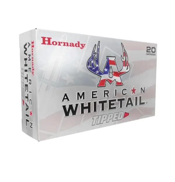 Hornady American Whitetail Tipped ammunition box, 20 cartridges