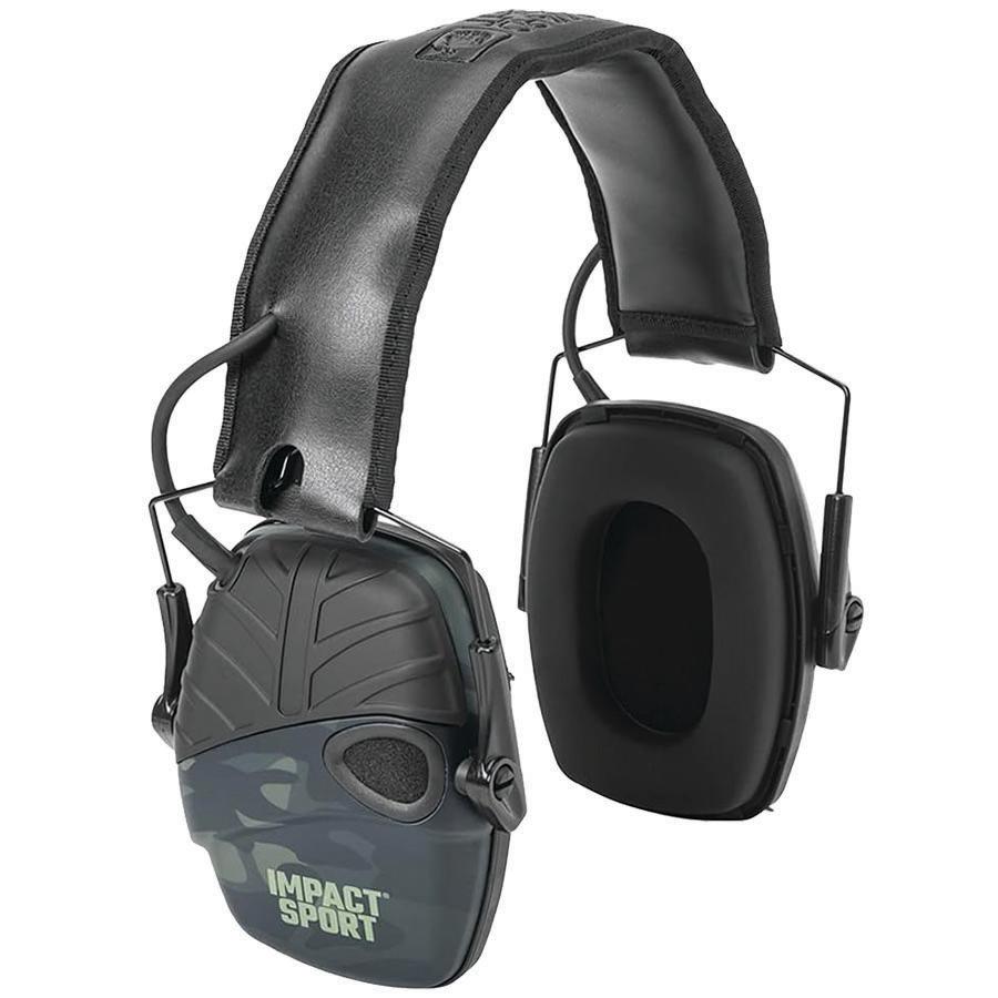 Black Impact Sport electronic hearing protection earmuffs