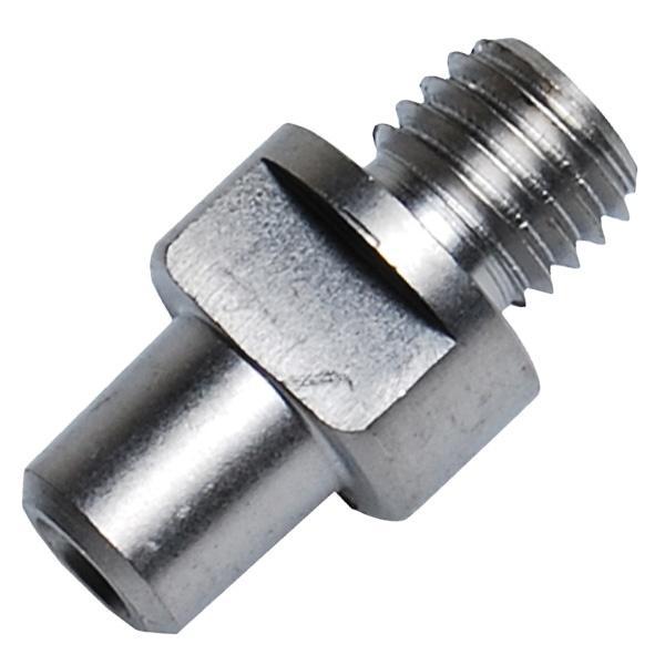 Stainless steel threaded adapter fitting with hexagonal nut
