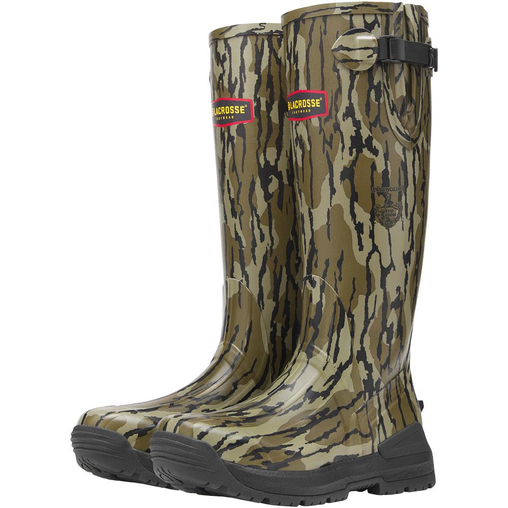 Pair of camo-patterned LaCrosse rubber boots