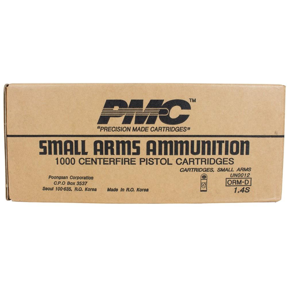 PMC box of 1,000 centerfire pistol cartridges