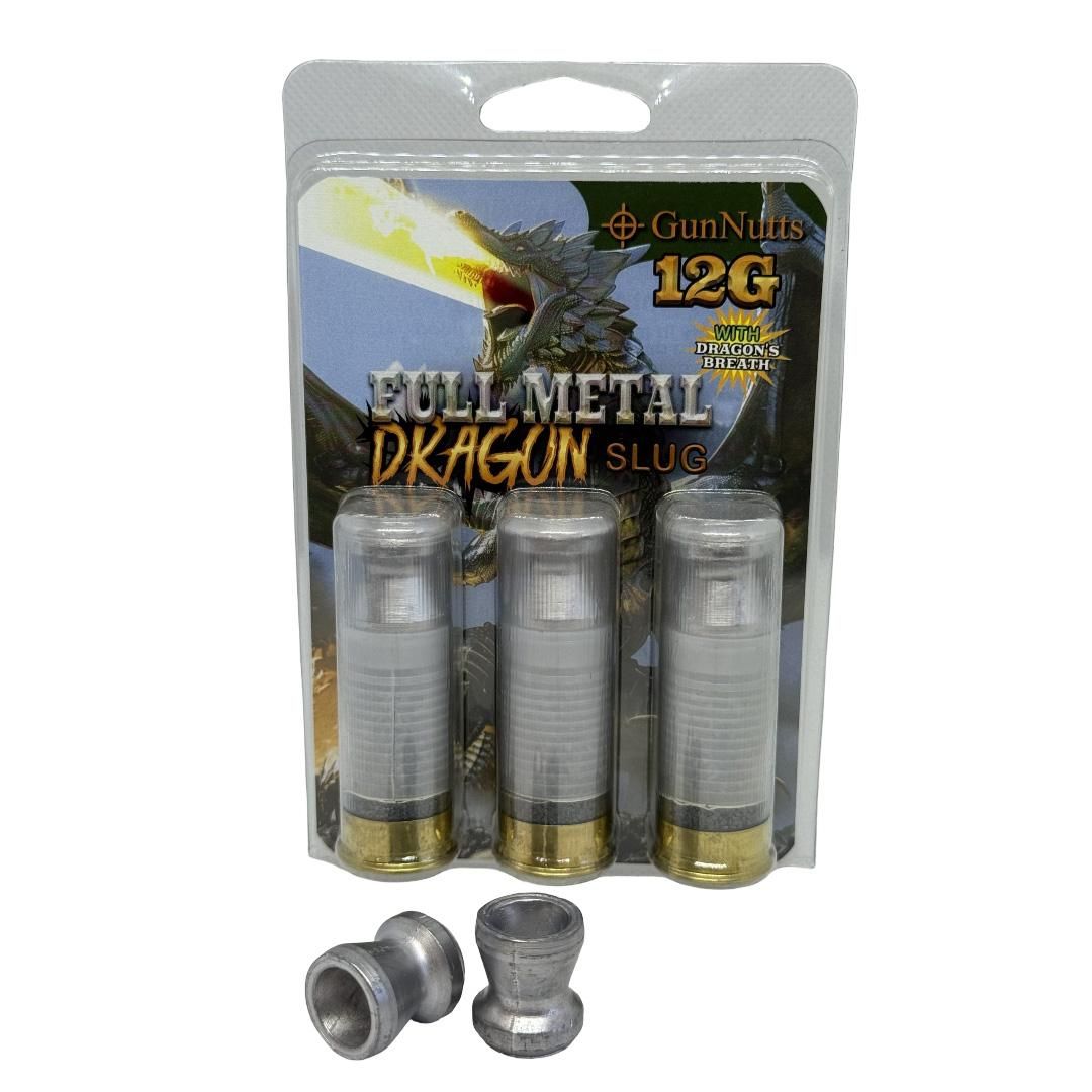 GunNutts 12-gauge Dragon Slug ammunition package
