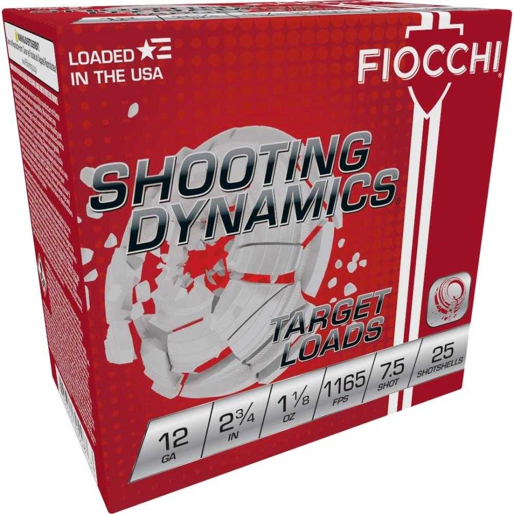 Fiocchi Shooting Dynamics 12-gauge target loads box