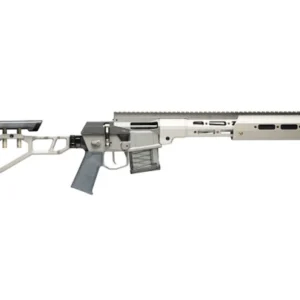 Modern precision rifle with folding adjustable stock