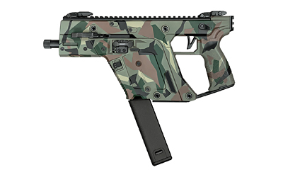 Camouflaged tactical firearm with extended magazine