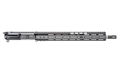 Black AR-style rifle upper receiver with long handguard