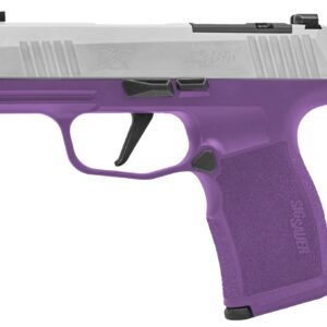 Purple and silver SIG Sauer P365 X pistol