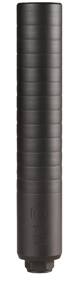 Black ribbed cylindrical device with capped bottom