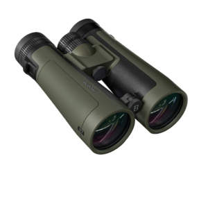 Olive green Bushnell binoculars with large coated lenses