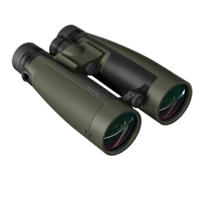 Olive-green Bushnell binoculars with large objective lenses