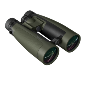 Olive-green Bushnell binoculars with large objective lenses