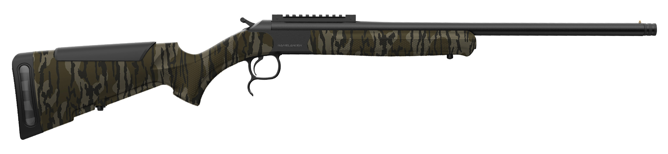 Camouflage GameLander break-barrel air rifle side profile