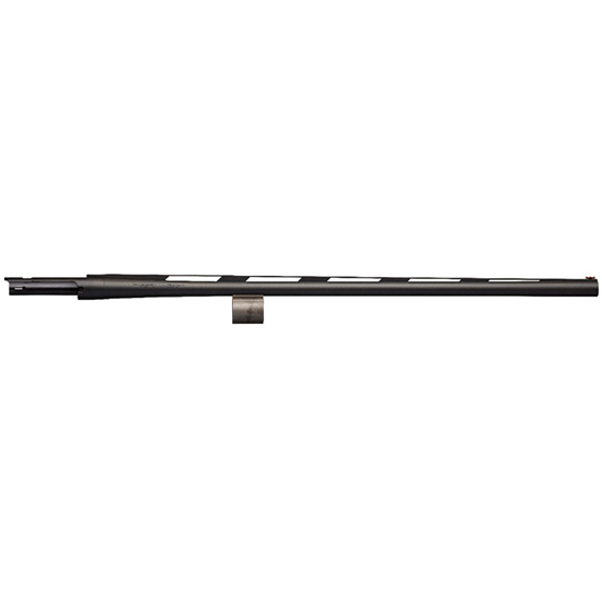 Black metal vented firearm barrel component
