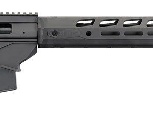 Black Ruger precision bolt-action rifle with adjustable stock