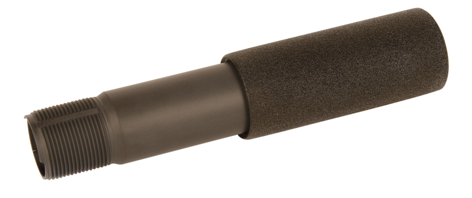 Brown threaded tube with foam sleeve