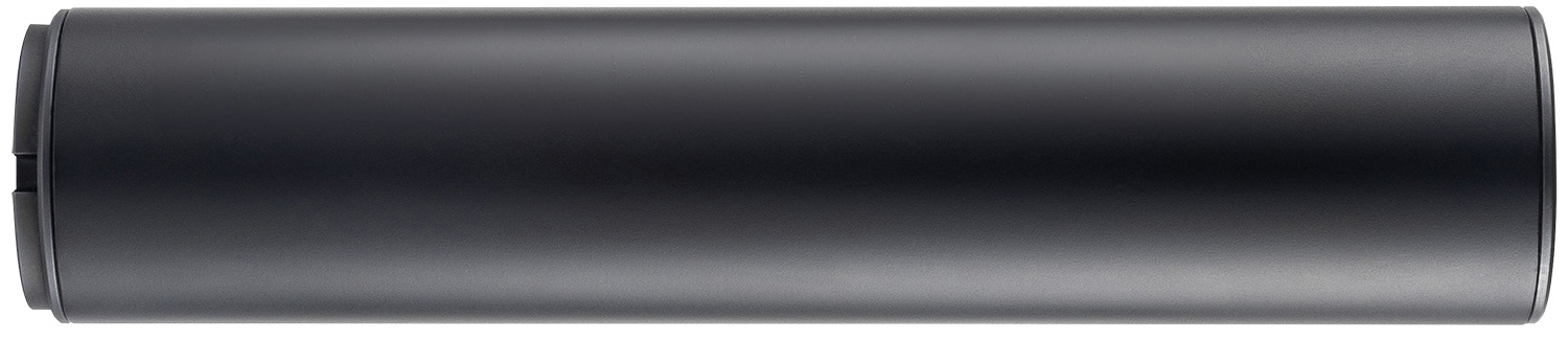 Matte black cylindrical tube shown horizontally on white background
