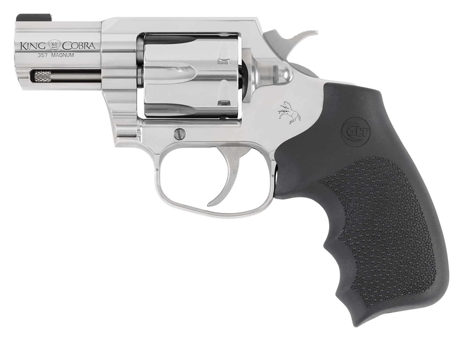 Stainless steel Colt King Cobra .357 Magnum revolver