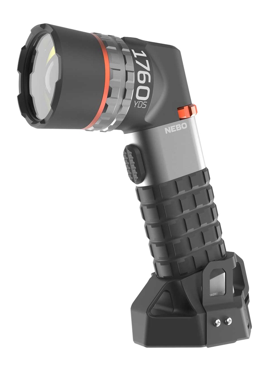 NEBO 1760-yard rechargeable LED spotlight with pistol grip