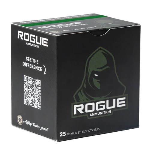 Black Rogue Ammunition box for 25 premium steel shotshells