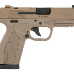 Tan Bersa compact semi-automatic handgun side view