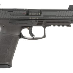 Black HK 9mm semi-automatic pistol with raised sights