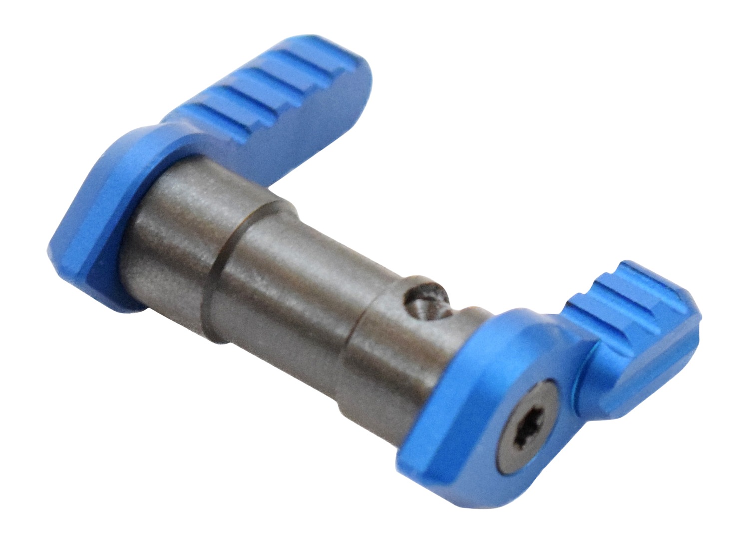 Blue-handled metal bicycle tire valve core tool