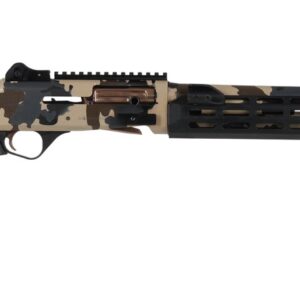 Camouflage-pattern semi-automatic rifle with adjustable stock