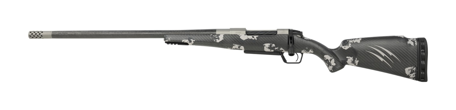Carbon-fiber bolt-action rifle with long barrel