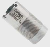 Threaded cylindrical industrial proximity sensor on white background