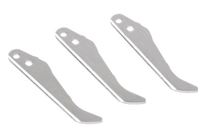 Three stainless steel replacement blender blades