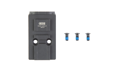 Black PIC rail mount adapter with three screws