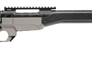 Savage bolt-action rifle with carbon-fiber stock and barrel