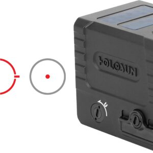 Holosun reflex sight with selectable circle-dot reticles