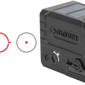 Holosun reflex sight with red reticle options