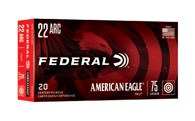 Federal American Eagle .22 ARC 75-grain ammunition box