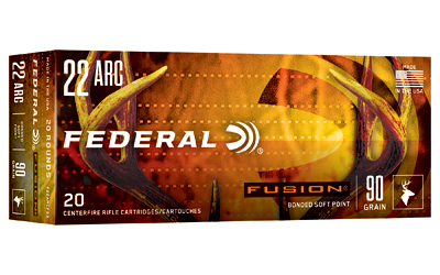 Federal Fusion .22 ARC 90-grain rifle ammunition box