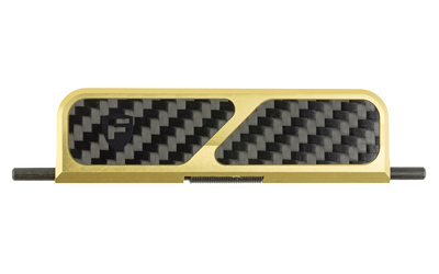 Gold and carbon fiber sliding belt buckle