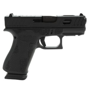 Glock 43X "Kavorka" Custom 9mm Luger Pistol, 3.41" Barrel, Engraved Black Cerakote