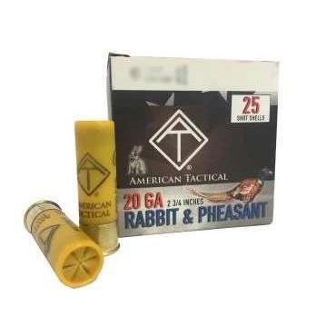 American Tactical 20-gauge Rabbit and Pheasant shotgun shells