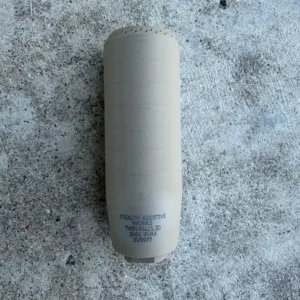 Stealth Additive Works Shiv 9mm Suppressor, 1/2x28 Direct Thread, Titanium, FDE