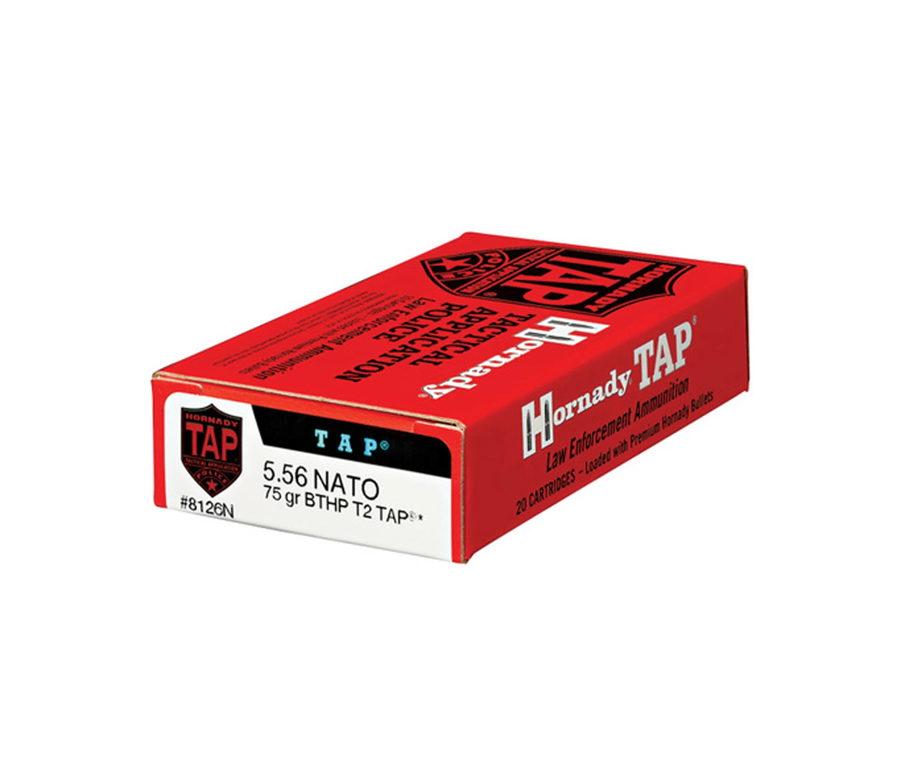 Hornady TAP 5.56 NATO ammunition box