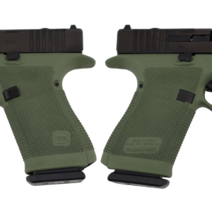 Two olive green Glock 19 Gen 6 pistols