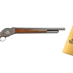 Rose Box engraved lever-action shotgun beside rose gift box