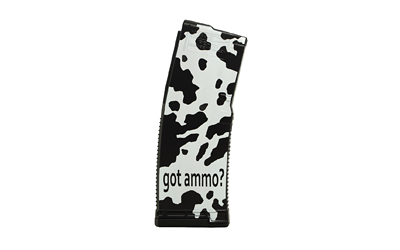 Camouflage rifle magazine with "got ammo?" text