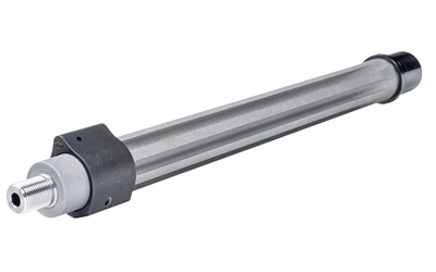 Industrial pneumatic cylinder with threaded rod end