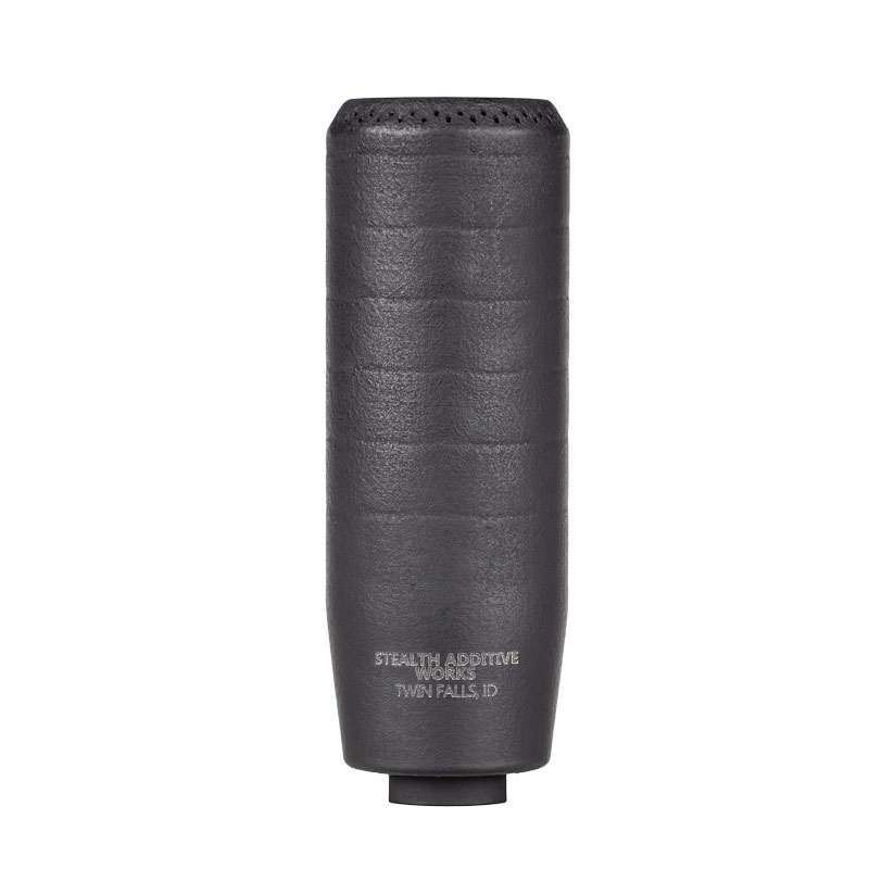 Stealth Additive Works Shiv 9mm Suppressor, 13.5×1 LH Direct Thread, Titanium, Black