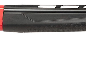 Red and black TriStar semi-automatic shotgun on white background